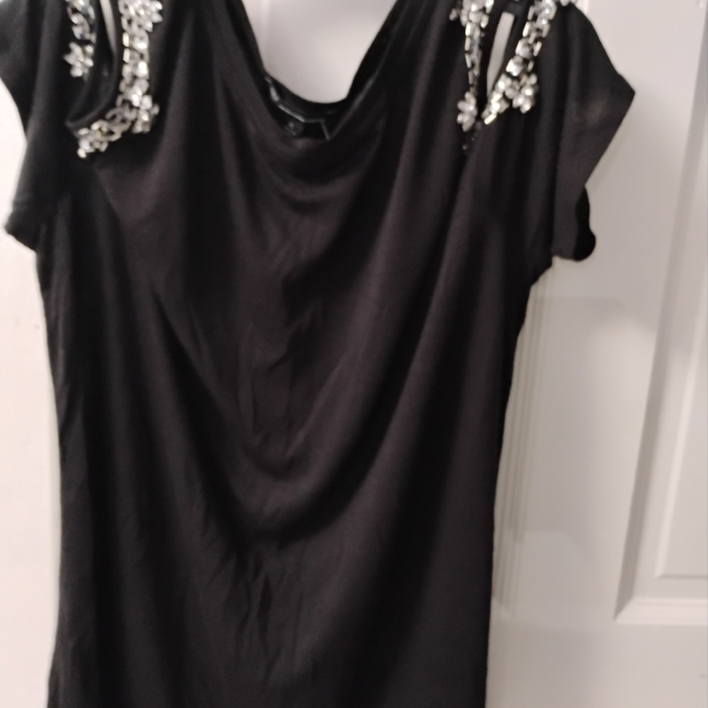 Black Embellished Top